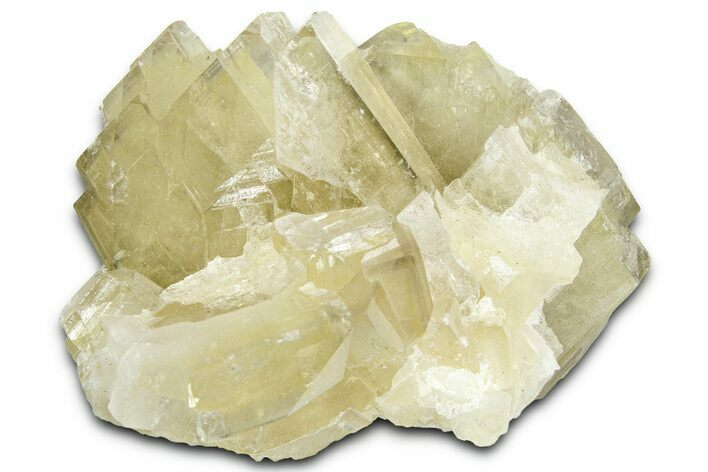 Lustrous Tabular Barite Crystal Cluster - China #362611